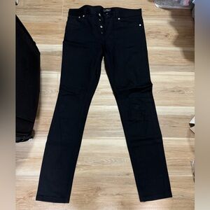 A.P.C. Petite new standard button fly black jeans